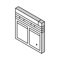 Internet file hosting isometric icon vector