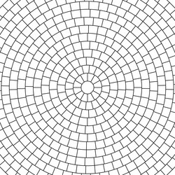 paved circle pattern tile background circular vector image