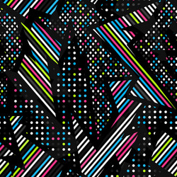 spectrum music geometric seamless pattern vector