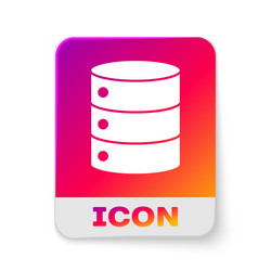 white server data web hosting icon isolated vector image