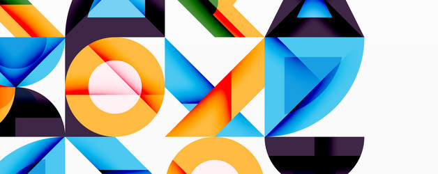 minimal geometric abstract background circle vector image