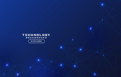 technology particle abstract background vector image