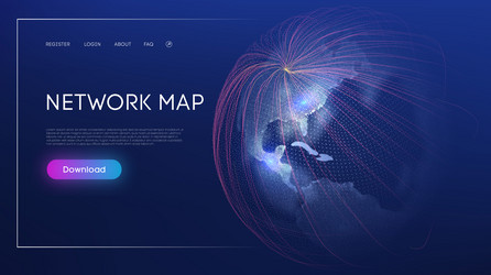 Global Network Abstract Background vector image