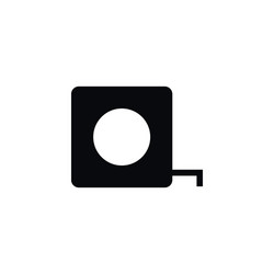 isolated tool icon measuring tape element vector image