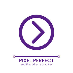 right direction pointer pixel perfect rgb color vector image