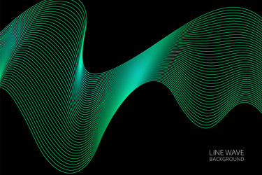 abstract dynamic line wave background vector image