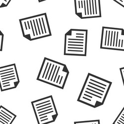 document note icon seamless pattern background vector image