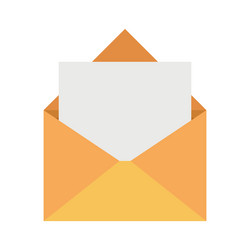 Open envelope mail Royalty Free Vector Image - VectorStock