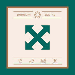 extend resize enlarge icon elements for your vector image