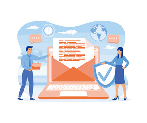 mail service e-mail message notification vector image