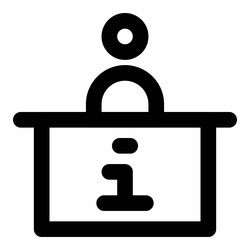 main hub for assistance and informative guidance vector image