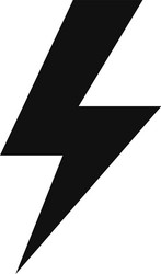 lightning icon in modern design style for web vector image