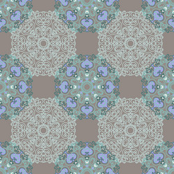 seamless pattern with abstract elements vector image