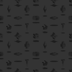 seamless pattern without a mask dark figures vector image