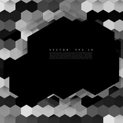 abstract color 3d hexagonal vector image