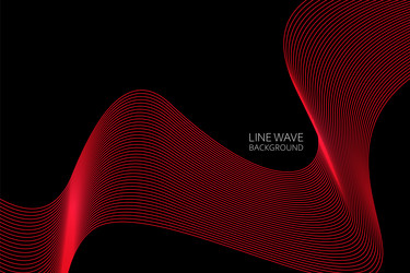 abstract dynamic line wave background vector image