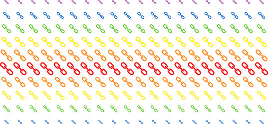 chain shape halftone spectrum pattern vector image