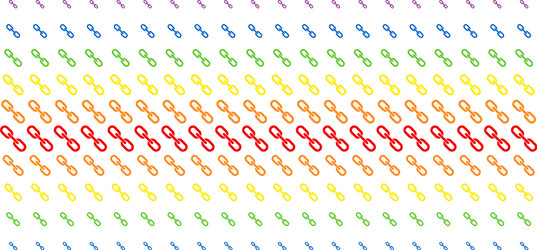 Chain shape halftone spectrum pattern vector