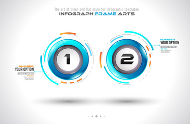 infograph template with multiple choices vector image