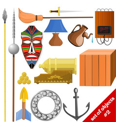 set of objects eps10 vector image