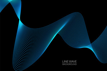 abstract dynamic line wave background vector image