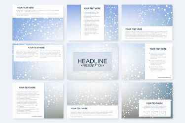 big set of templates for presentation vector