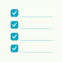 Notebook with to do list vector