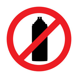 Black aerosol spray can icon on white background vector