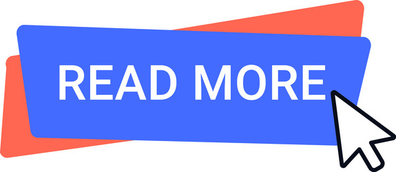 mouse cursor clicking on a read more button vector image