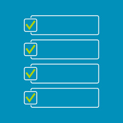 notebook with to do list vector image