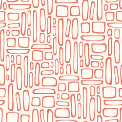 Seamless pattern with abstract doodle square vector