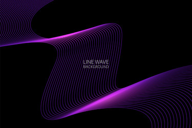 abstract dynamic line wave background vector image