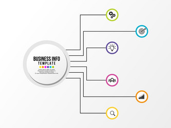 infographic design template with options steps vector image
