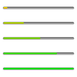 Progress bar level indicator user interface vector