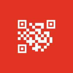 qr code icon link and url symbol flat vector image
