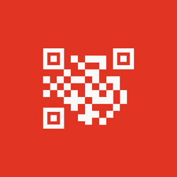 qr code icon link and url symbol flat vector