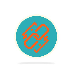 link chain url connection abstract circle vector image