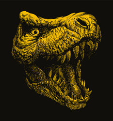 Trex hand drawn vector