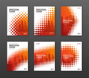 brochure cover design template for construction vector