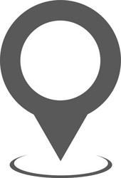 Map pointer icon simple vector