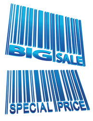 sale price barcode set vector