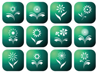 eco green icons vector