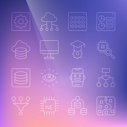 set line neural network algorithm processor cpu vector image