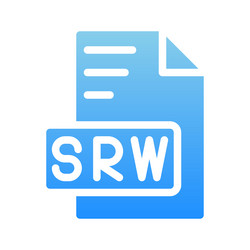 srw document files icons with gradient style can vector image