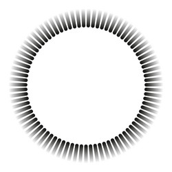 fading circle lines abstract radial pattern vector image