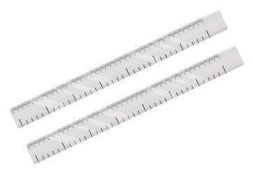 Grey degree ruler on a white background Royalty Free Vector