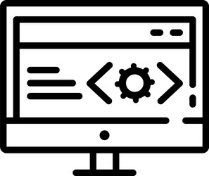 web doveloper vector image