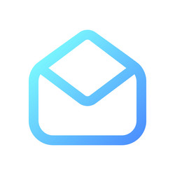 read message pixel perfect gradient linear ui icon vector image