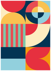 abstract background with basic patterns of squares vector image