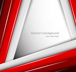 abstract background with red and gray lines vector image